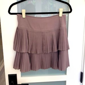 Pleated mini skirt